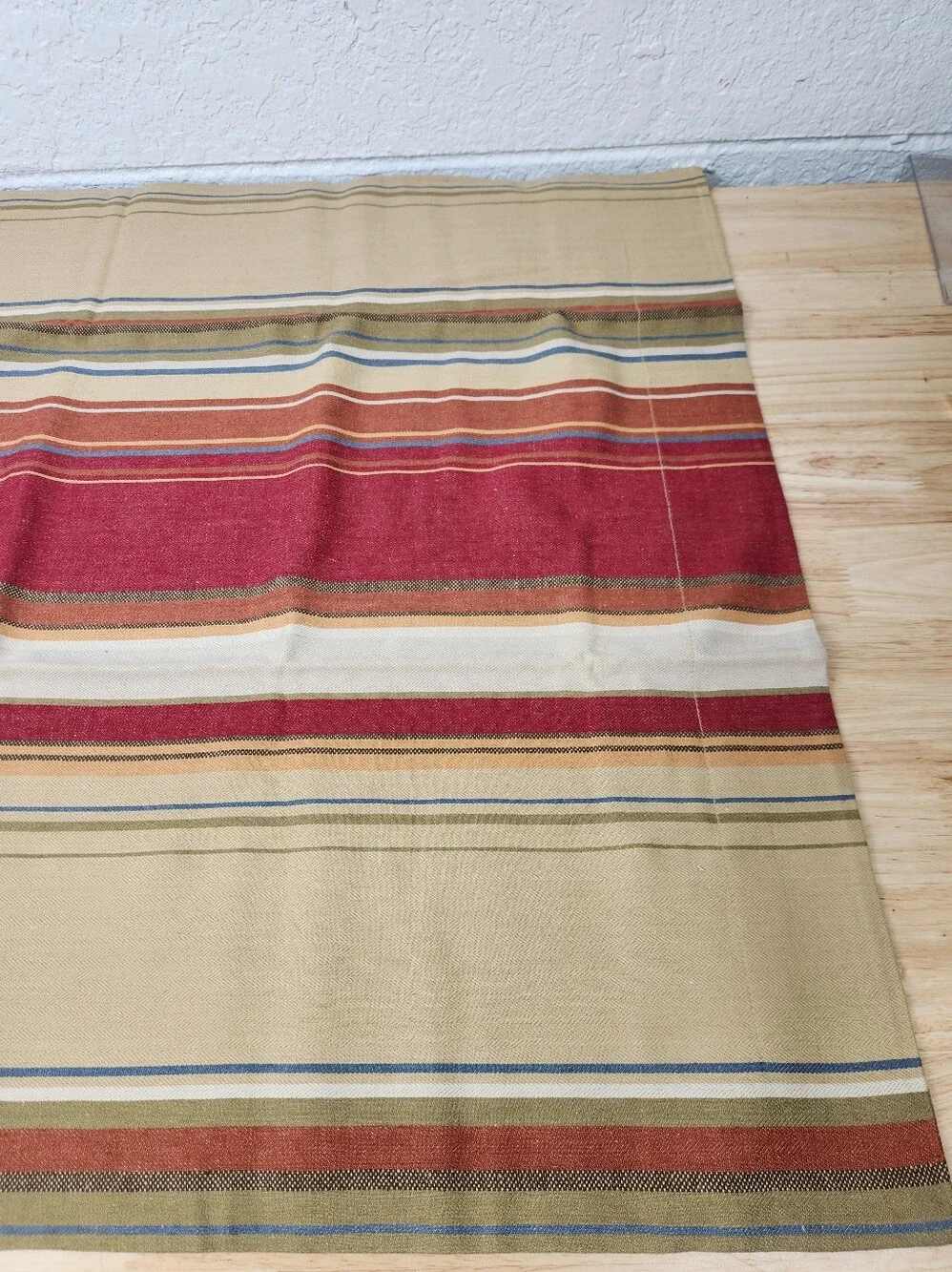 Pottery Barn Serape Linen Blend Standard Sham Set Of 2 French Cottage NOS